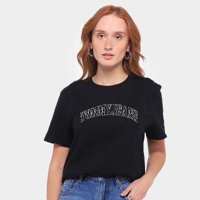 Camiseta Tommy Jeans Bxy Stardust Vrst Tee Feminina