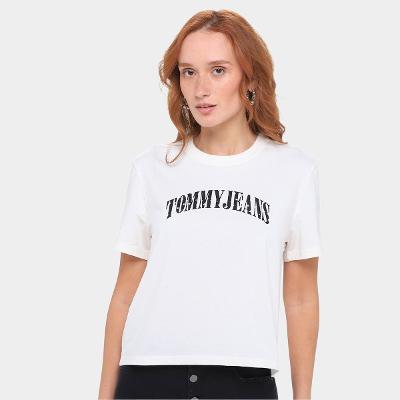 Camiseta Tommy Jeans Bxy Stardust Vrst Tee Feminina