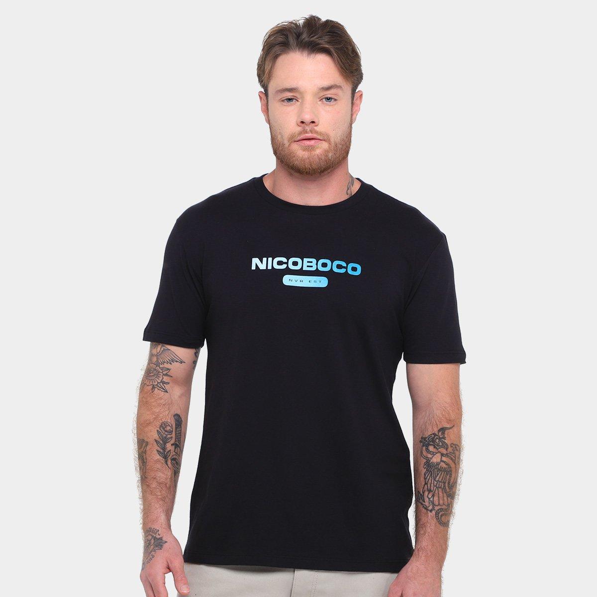 Camiseta Nicoboco Slim Fit Panteao Masculina - 1