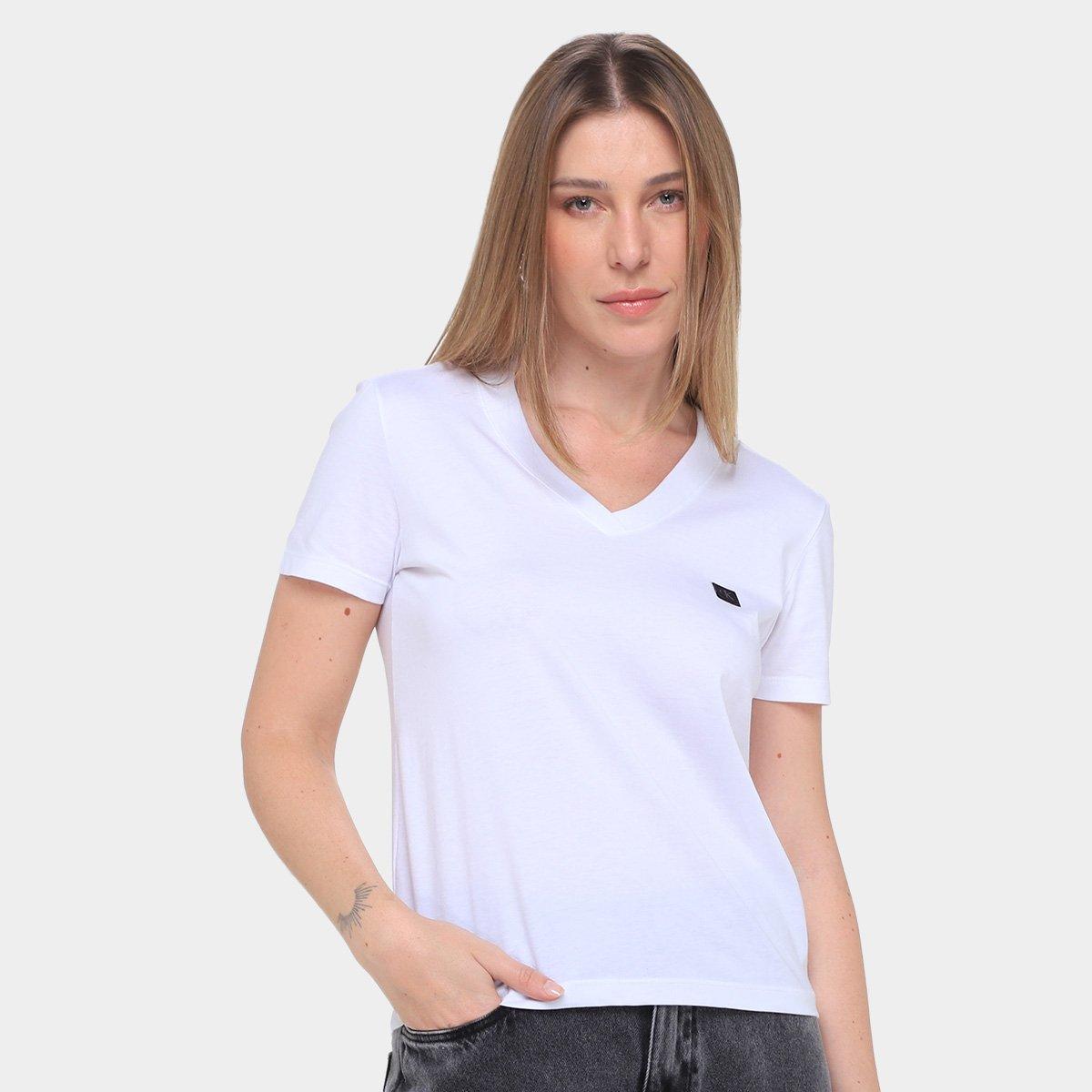 Camiseta Calvin Klein Egípicio Patch V Feminina - 1