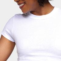 Kit Camiseta Hering Básica 3 Peças Feminina