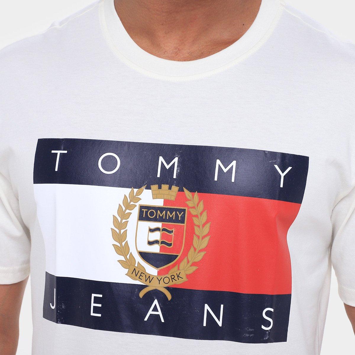 Camiseta Tommy Jeans RWB Crest FLG Masculina - 3