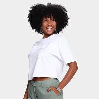 Camiseta Cropped Calvin Klein Embossed Feminina - 1