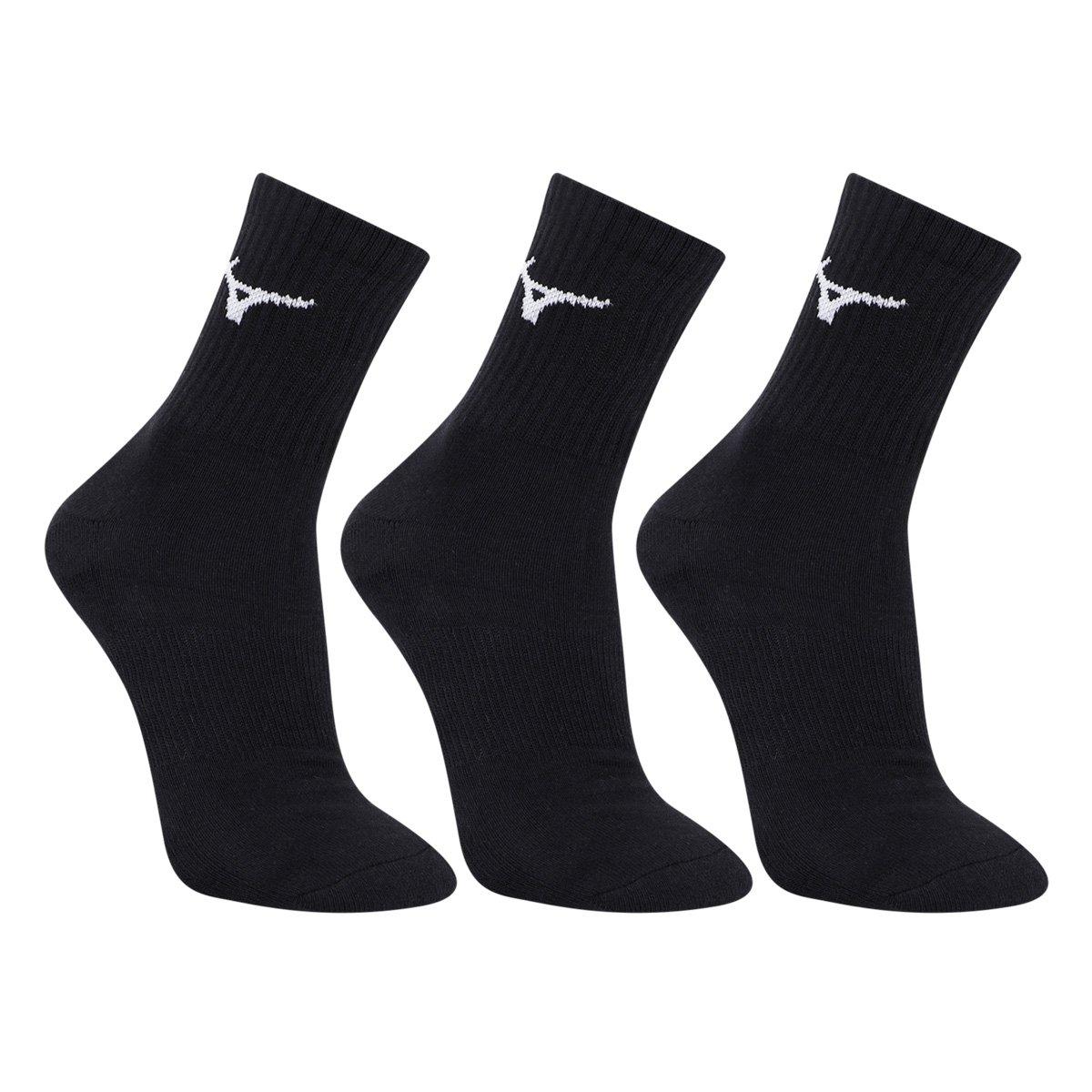 Kit Meia Cano Médio Mizuno Prime 3 Pares - 1