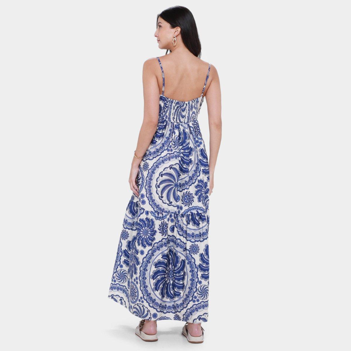 Vestido Longo Farm Delicadeza de Banana - 2