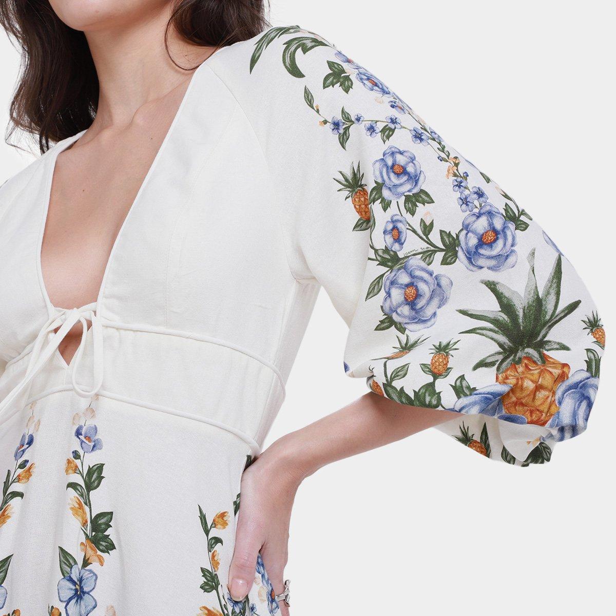 Vestido Curto Farm Floral Penelope E - 3