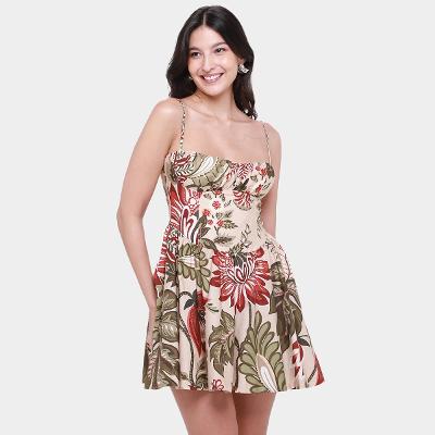 Vestido Curto Farm Floral Ligia