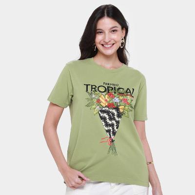 Camiseta Farm Fit Bouquet Tropical