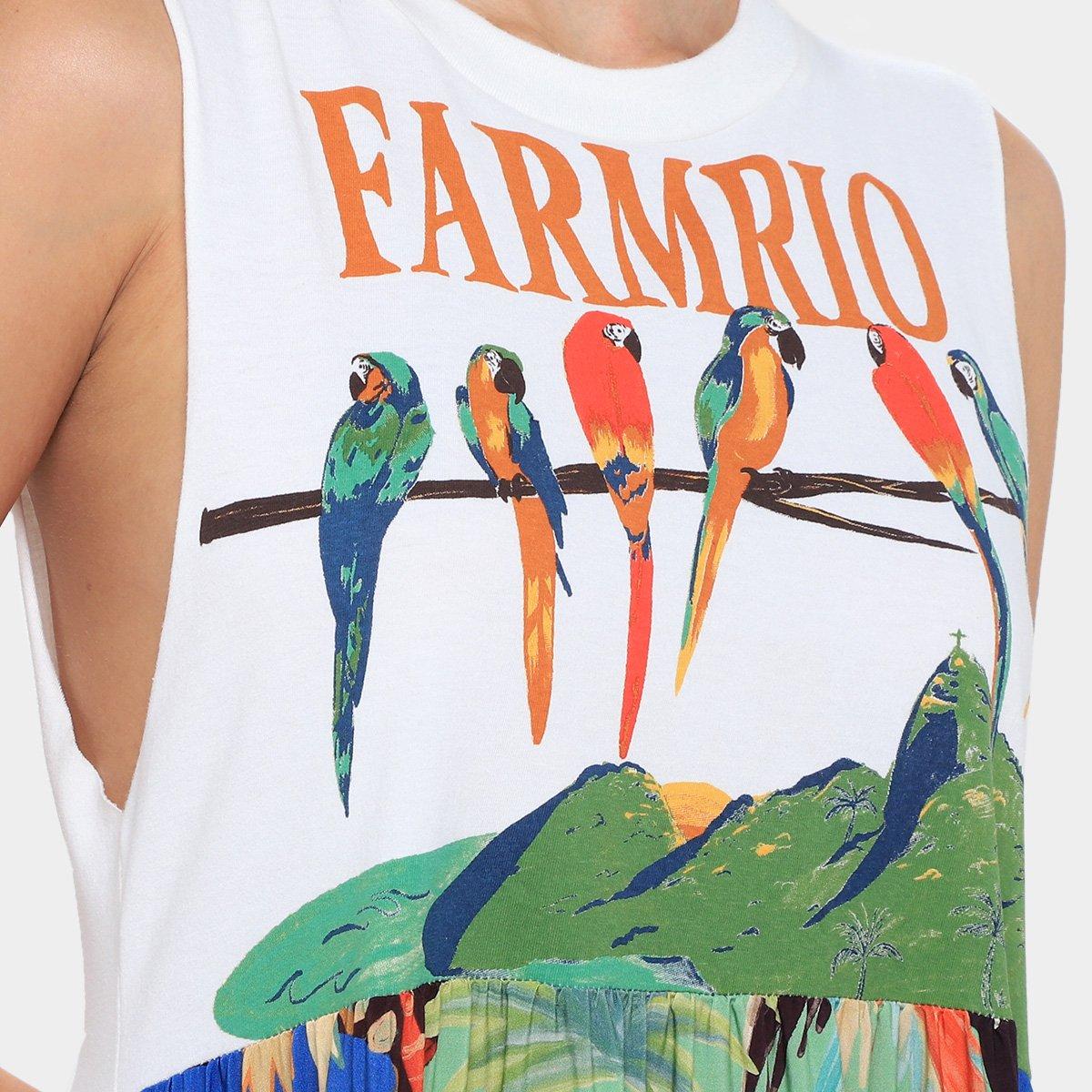 Vestido Cropped Farm Araras Galho - 3