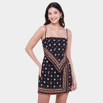 Vestido Curto Farm Lenço Lili