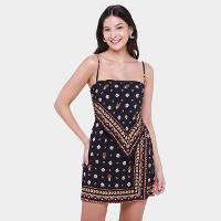 Vestido Curto Farm Lenço Lili - 1