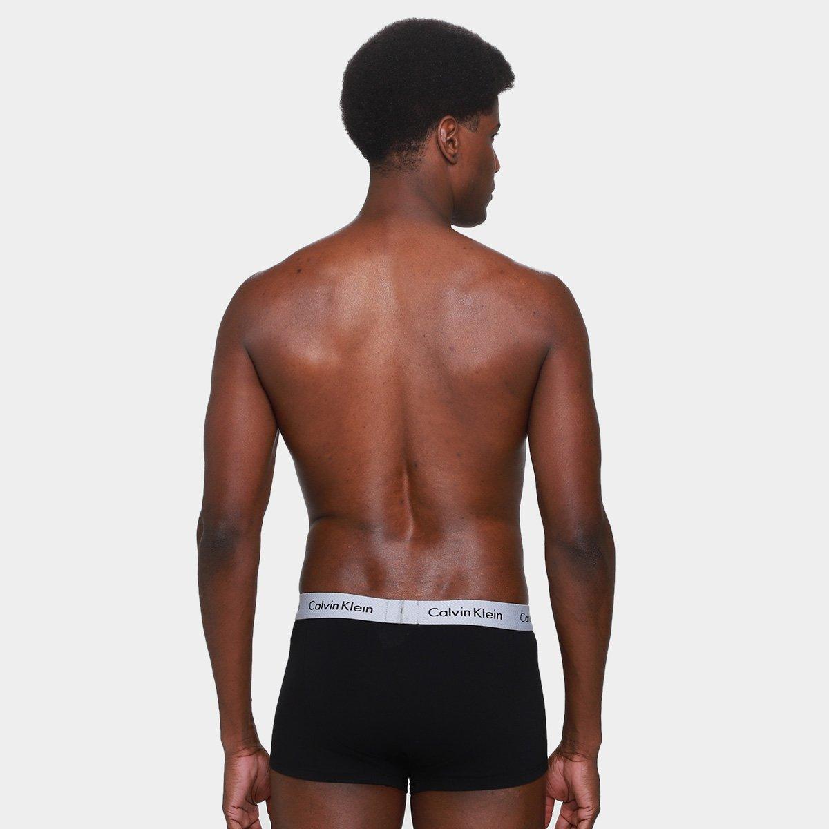 Kit Cueca Boxer Calvin Klein Low Rise Trunk Classic 3 Peças - 3