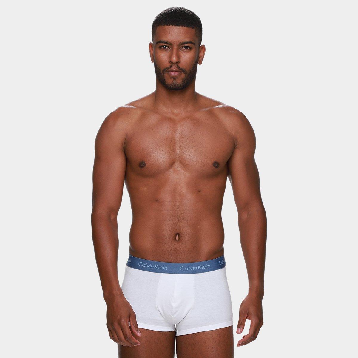 Kit Cueca Boxer Calvin Klein Low Rise Trunk Classic 3 Peças - 3