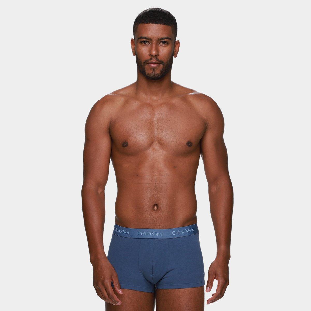 Kit Cueca Boxer Calvin Klein Low Rise Trunk Classic 3 Peças - 4