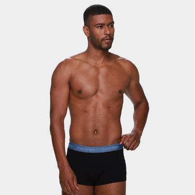 Kit Cueca Boxer Calvin Klein Low Rise Trunk Classic 3 Peças