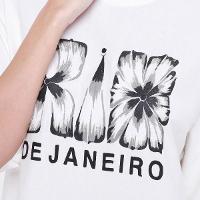 Vestido Curto Farm Pregas do Rio Flor