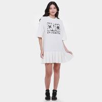 Vestido Curto Farm Pregas do Rio Flor - 5