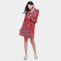 Vestido Curto Farm Lenço Nautico - 5