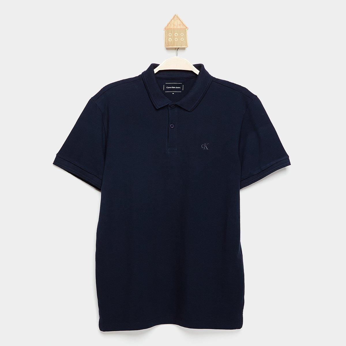Camisa Polo Infantil Calvin Klein Logo Bordado - 1