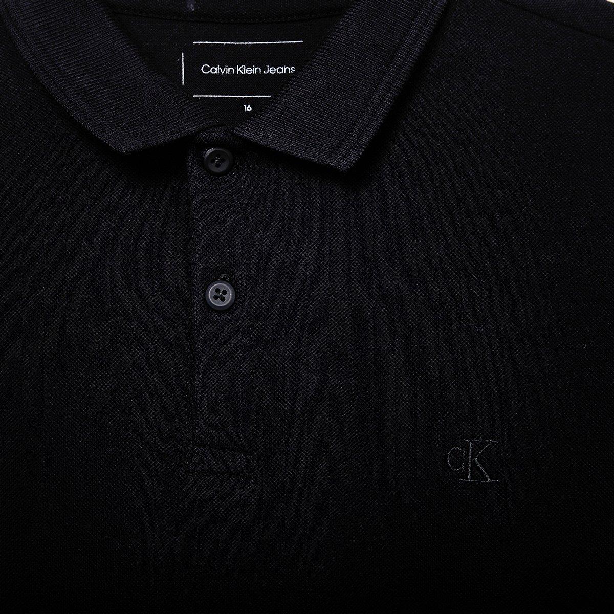 Camisa Polo Infantil Calvin Klein Logo Bordado - 2