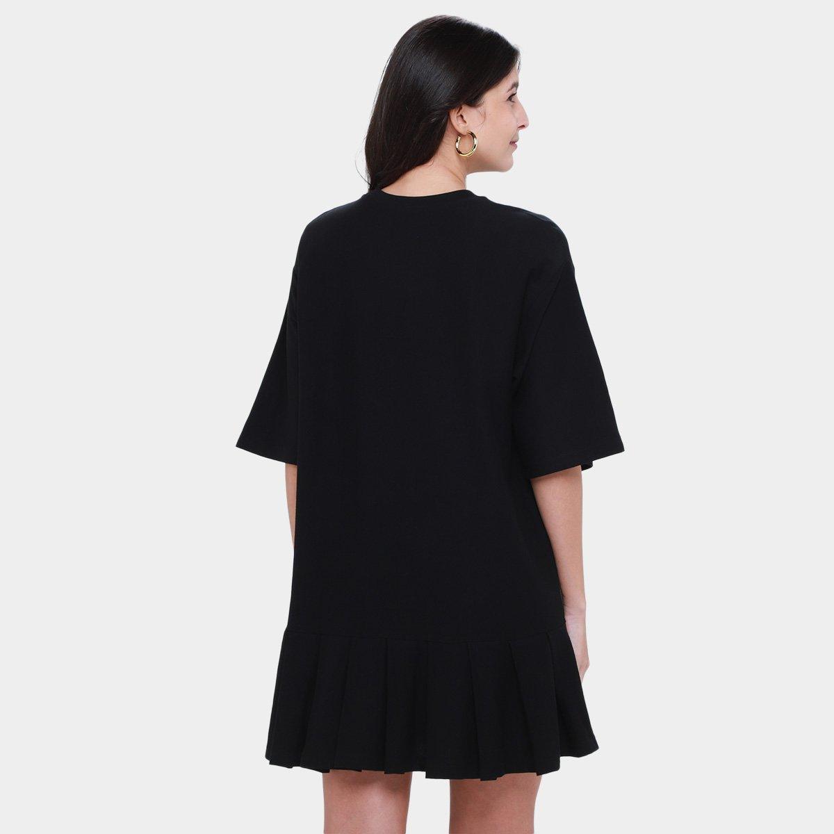 Vestido Curto Farm Pregas do Rio Flor - 2