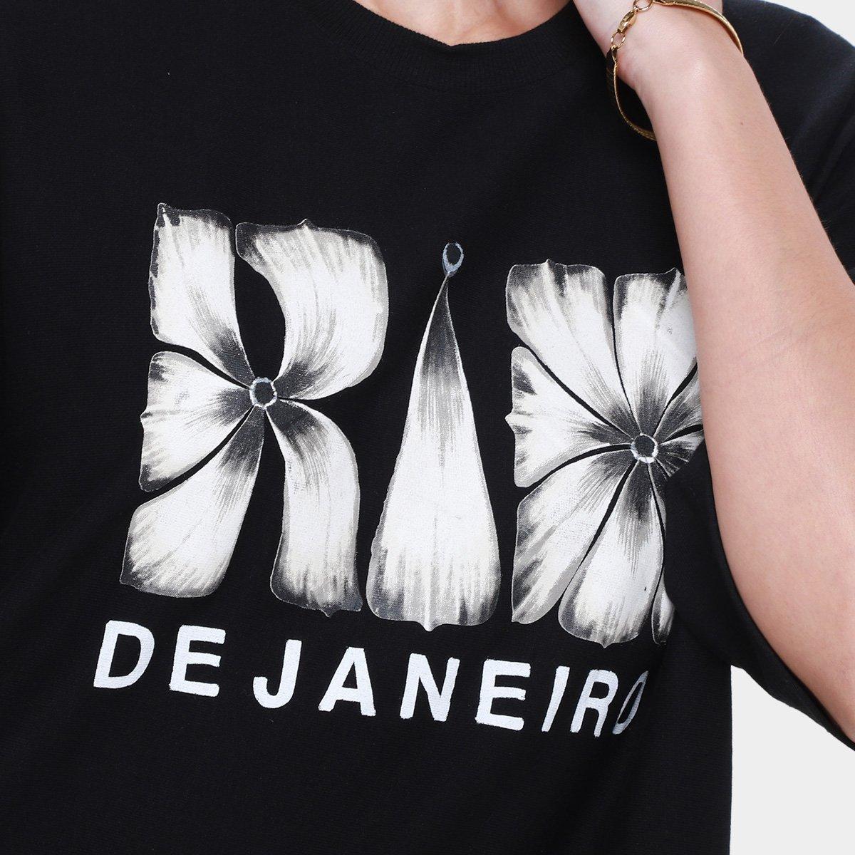 Vestido Curto Farm Pregas do Rio Flor - 3