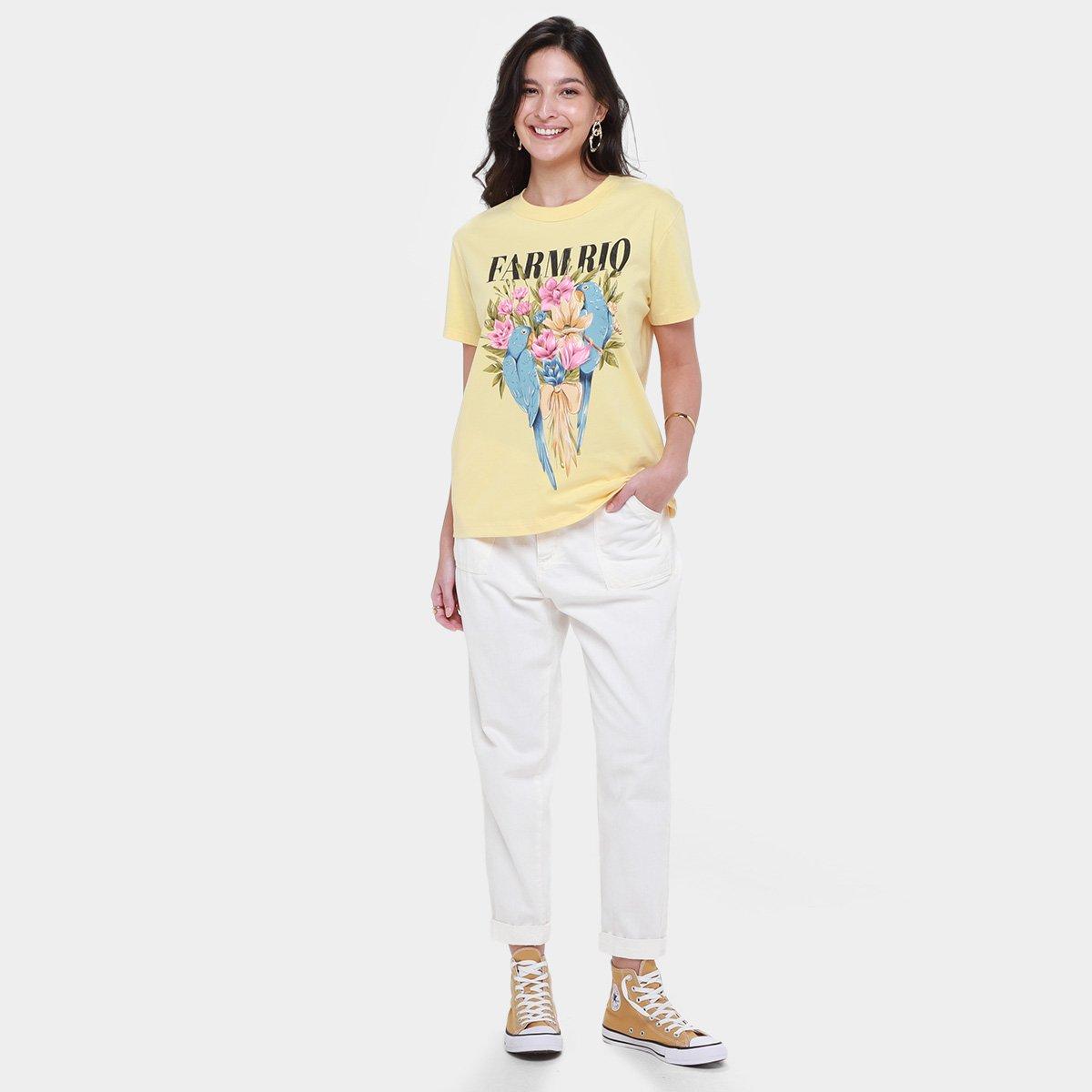 Camiseta Farm Fit Flores e Passáros - 4