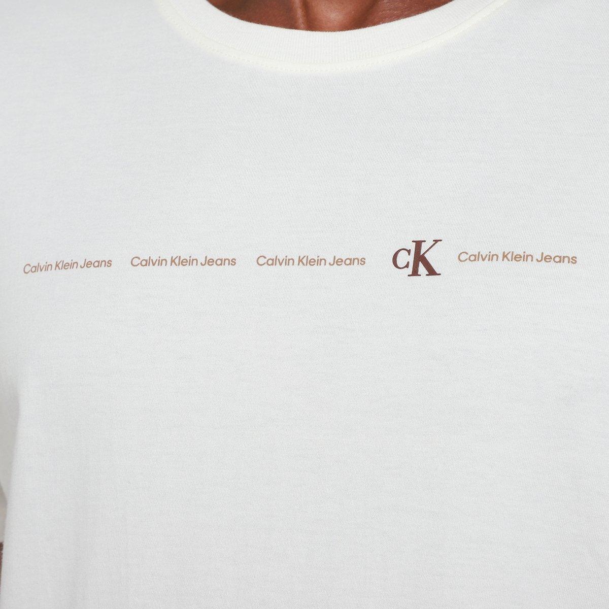 Camiseta Calvin Klein Logo Calvin Klein Ck Masculino - 3