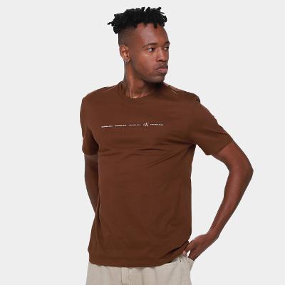 Camiseta Calvin Klein Logo Calvin Klein Ck Masculino