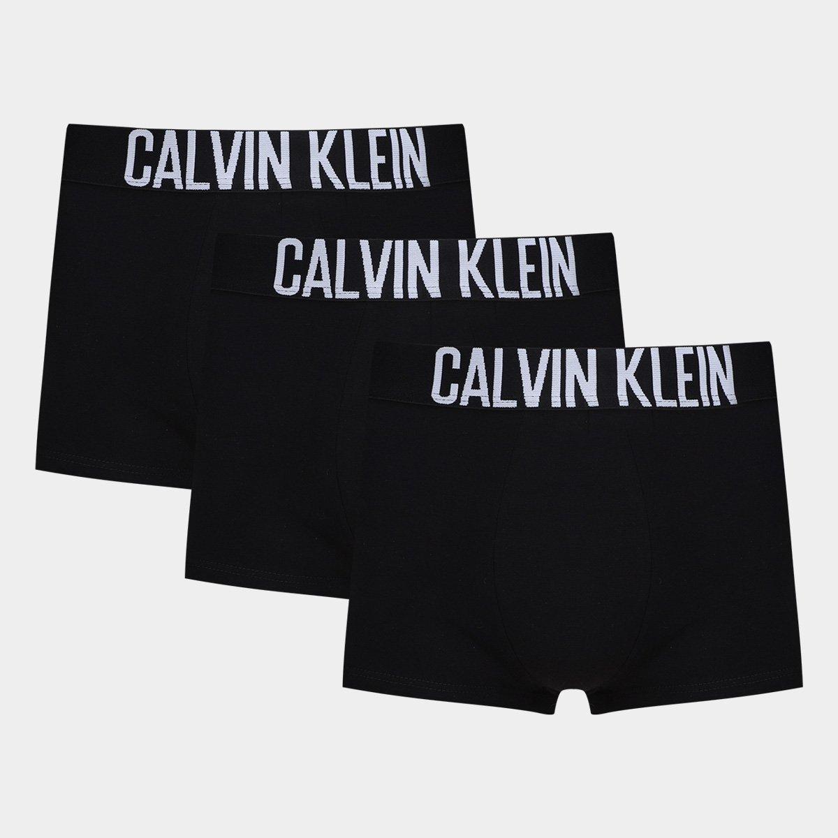 Kit Cueca Boxer Calvin Klein Trunks Intense Power - 3 Peças - 1