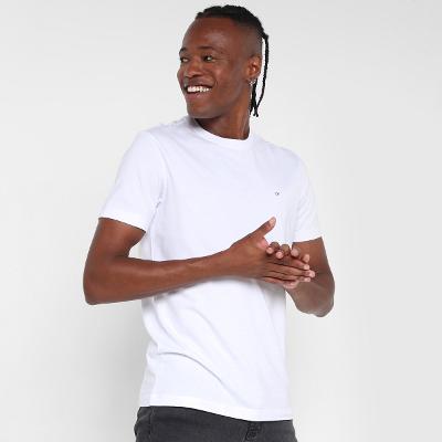 Camiseta Calvin Klein Básica Meia Malha Masculina