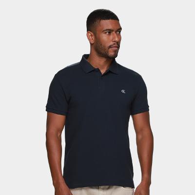 Camisa Polo Calvin Klein Logo Bordado Masculino