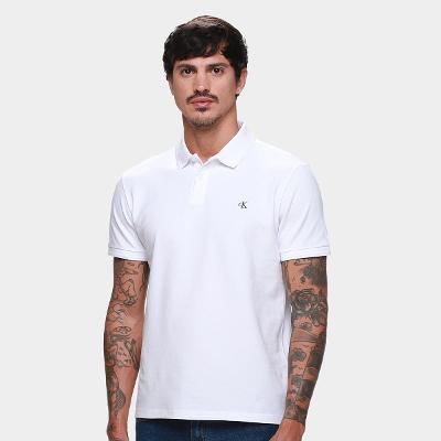 Camisa Polo Calvin Klein Logo Bordado Masculino